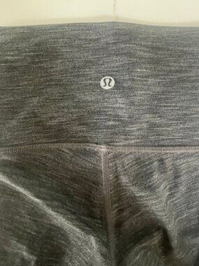 Lululemon Align High-Rise Leggings. Heathered Black Gray Size 0.